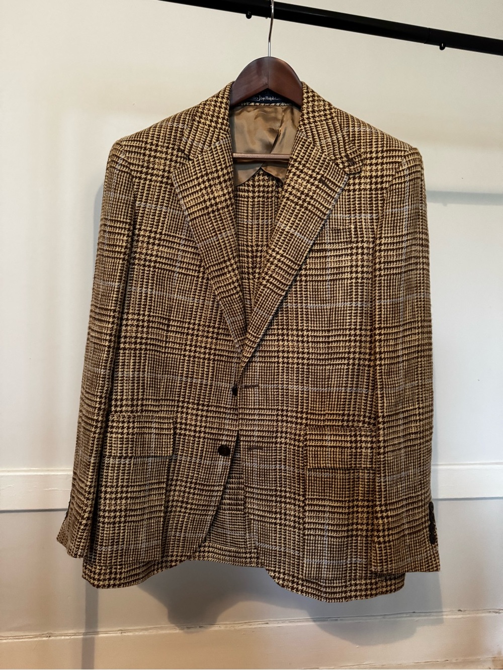 Ralph Lauren Glen Plaid Sport Coat in Brown and Tan